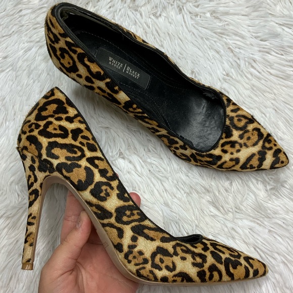 White House Black Market Shoes - White House Black Market Olivia Leopard Heels 6